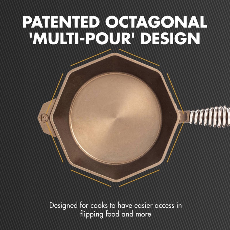 FINEX 8" Cast Iron Skillet, Modern Heirloom, Handcrafted in the USA, Pre-seasoned with Organic Flaxseed Oil - Image 5